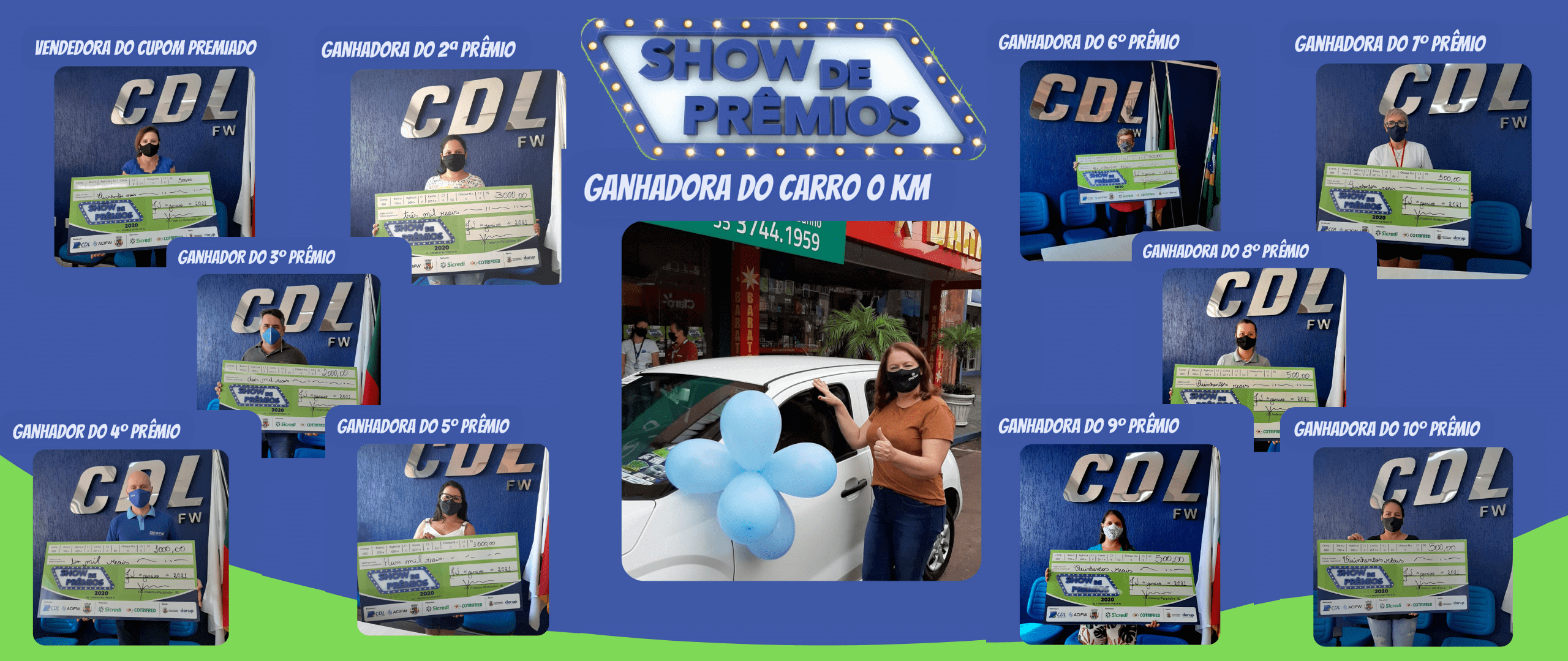 Ganhadores da Campanha Show de Prêmios 2020